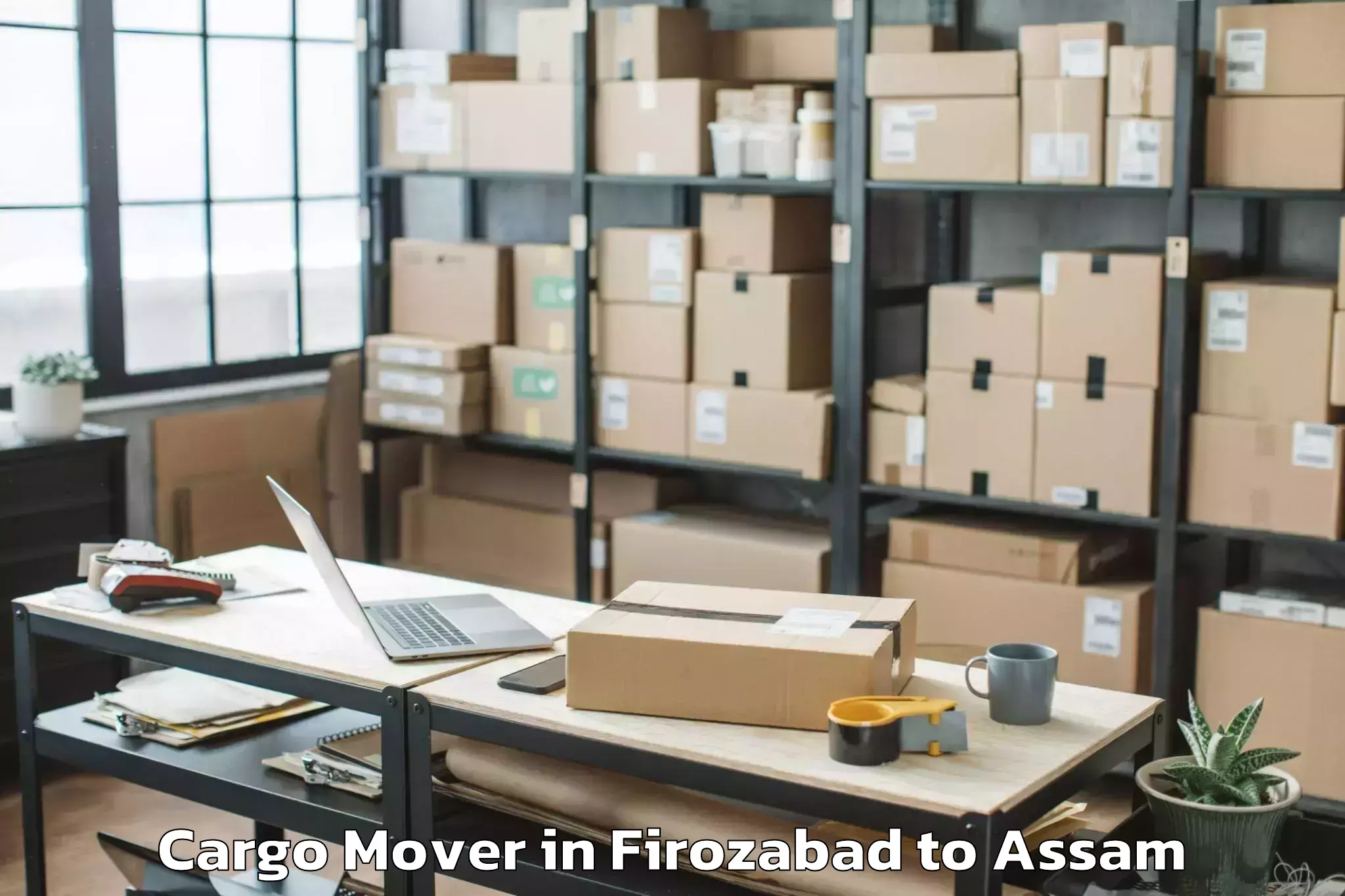 Hassle-Free Firozabad to Lumding Cargo Mover